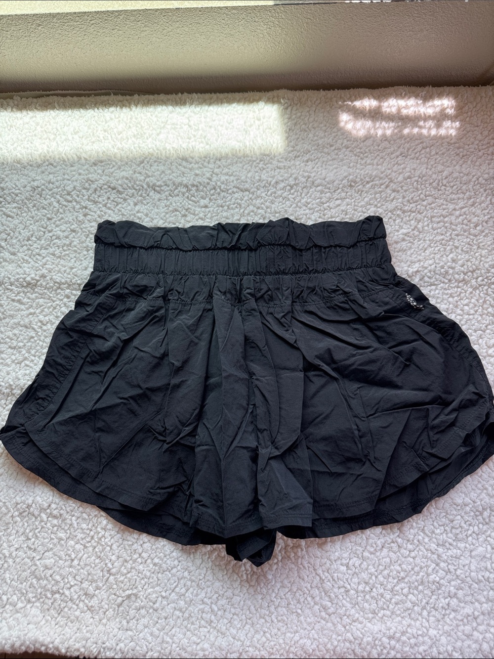Black Women's Elastic Waist Lightweight Skort